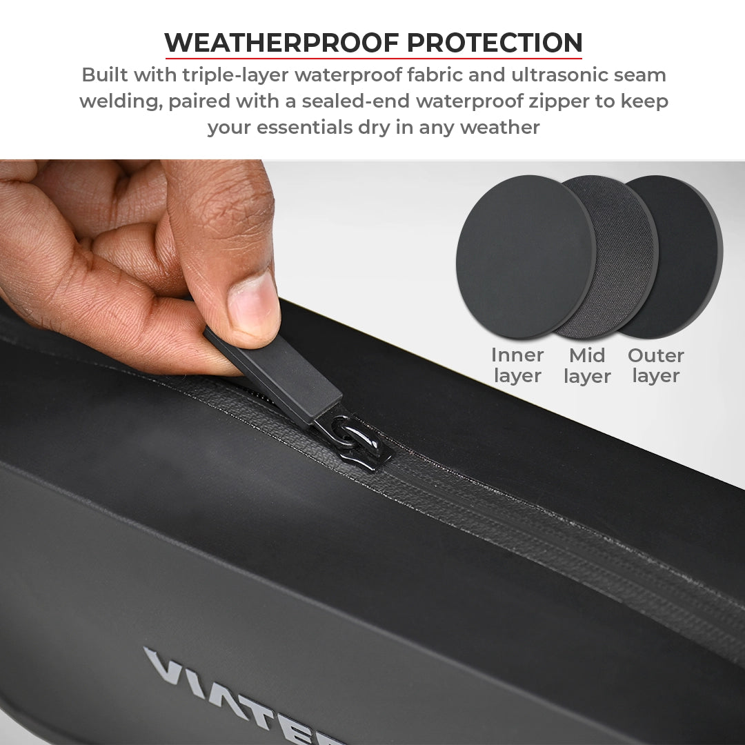 Viaterra  100% Waterproof Handle Bar Bag