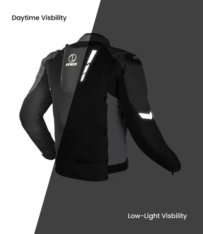Rynox Delta Gt Jacket (Sports fit)-BLACK WHITE