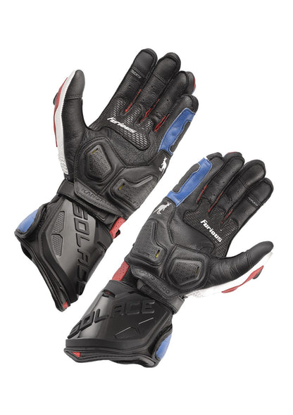 SOLACE FURIOUS CE GLOVES V3 -  WHITE BLUE RED