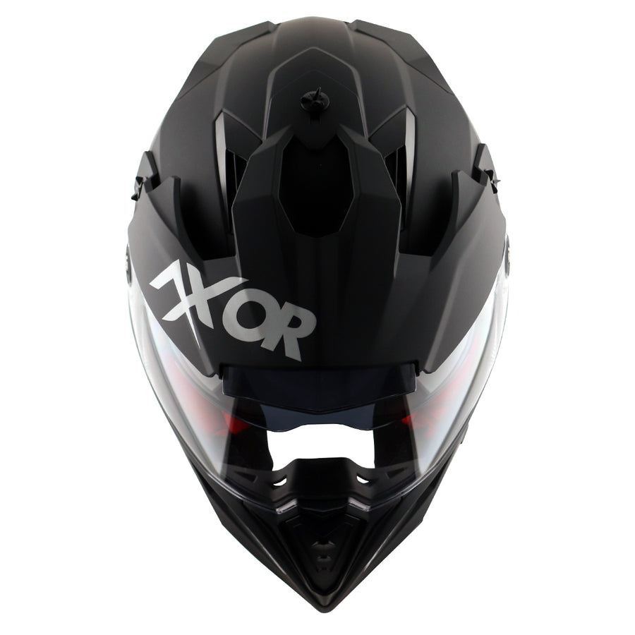 Axor X-Cross Dual Visor SC Plain Dull Matt Black Helmet