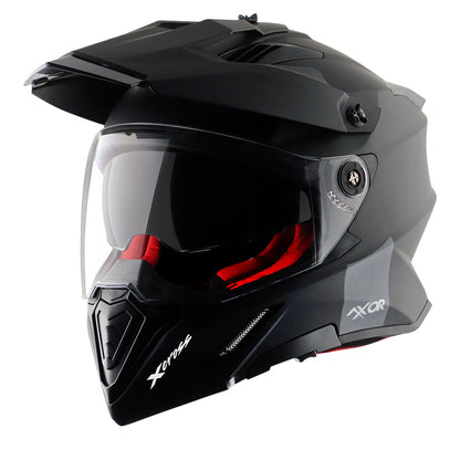 Axor X-Cross Dual Visor SC Plain Dull Matt Black Helmet