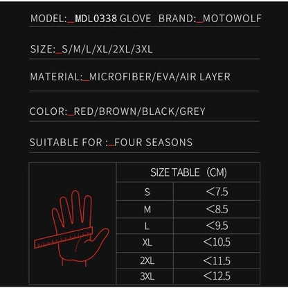 Motowolf Gloves-MDL0338