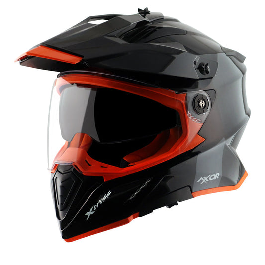 Axor X-Cross Dual Visor SC Gloss Black Red Helmet