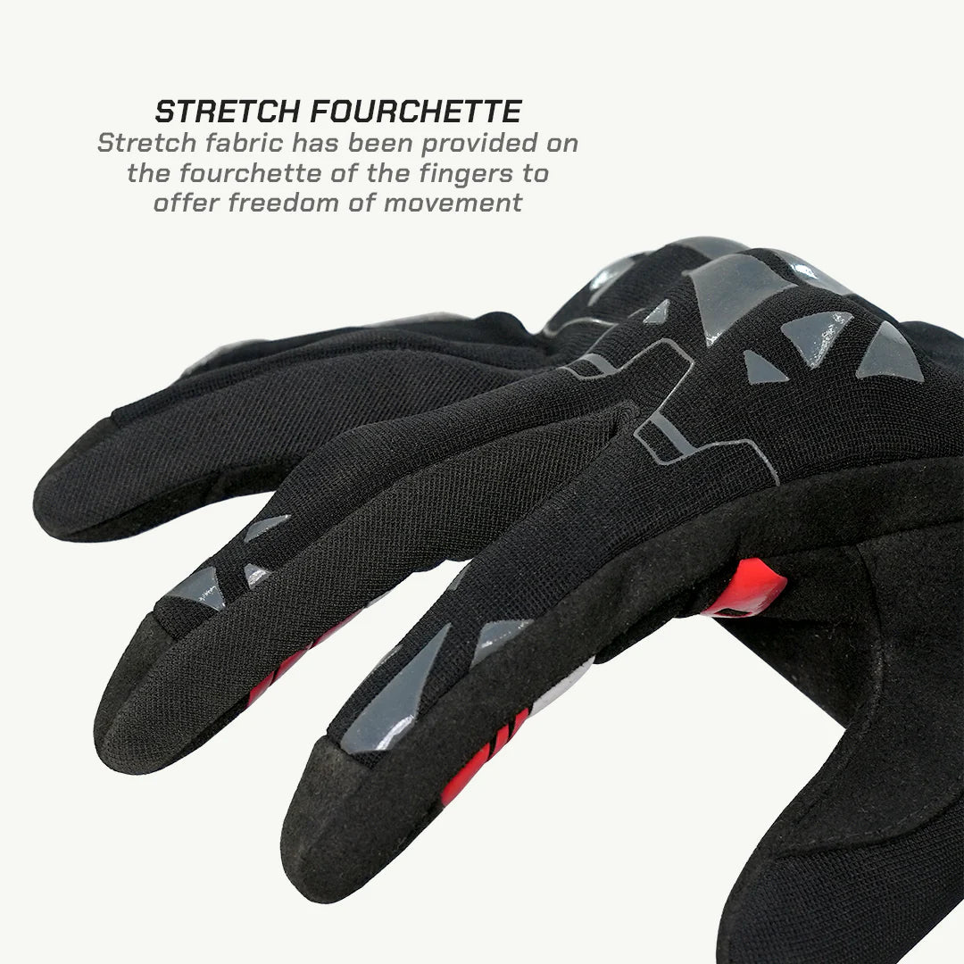 Viaterra Roost V2 Motorcycle Offroad Gloves-Black