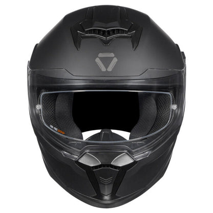 KORDA SONIC GP SOLID MATT BLACK W/P HELMET (Dual visor)