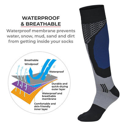 RANDY SUN – WATERPROOF SOCKS KNEE HIGH - X217 (BLUE/GRAY)