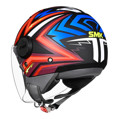 SMK LAMINAR  HALF HELMETS (STARZ GRAPHIC)