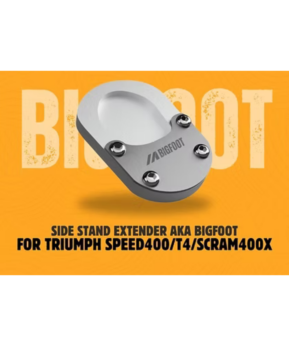 Motoverse Factory Customs Bigfoot Shoe Stand Extender for Triumph Speed 400 / Scrambler 400x / T4 - MB-TRMP-S400