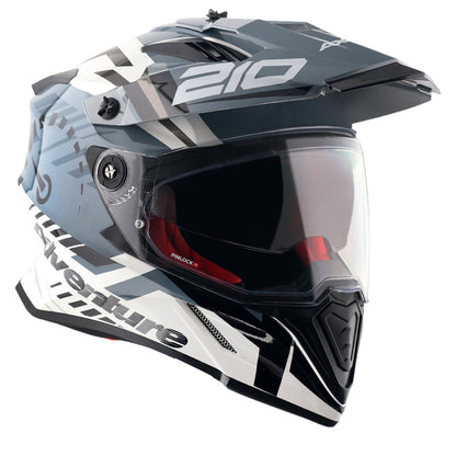 Axor X-Cross Dual Visor Speedometer Gloss Black Grey Helmet
