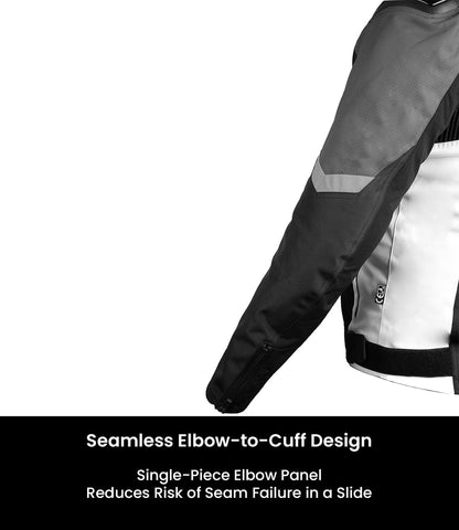 Rynox Delta Gt Jacket (Sports fit)-BLACK WHITE