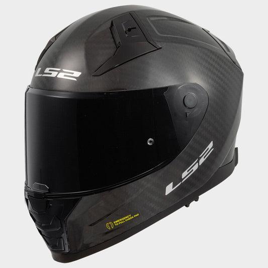 LS2 FF811 Vector II Carbon Solid Gloss Black Dual Visor Helmets - AH Helmets