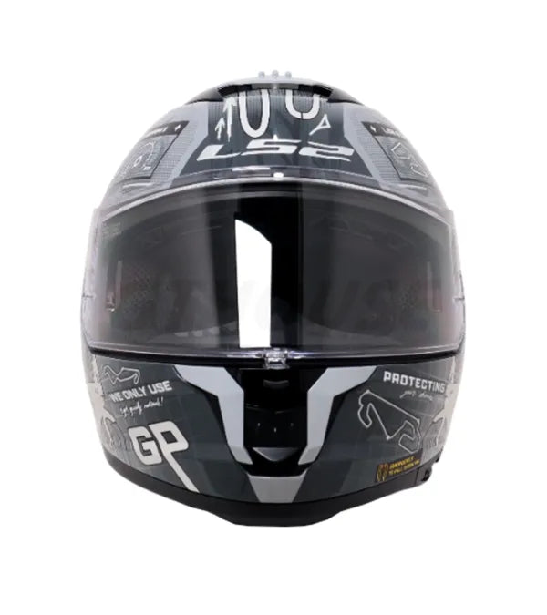 LS2 FF320 STREAM II GP HELMETS -MATT GREY-06
