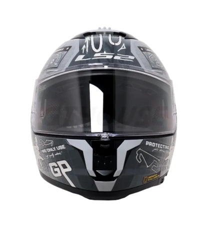 LS2 FF320 STREAM II GP HELMETS -MATT GREY-06