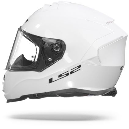 LS2 FF800 STROM II SOLID GLOSS WHITE HELMET-06(D-RING)