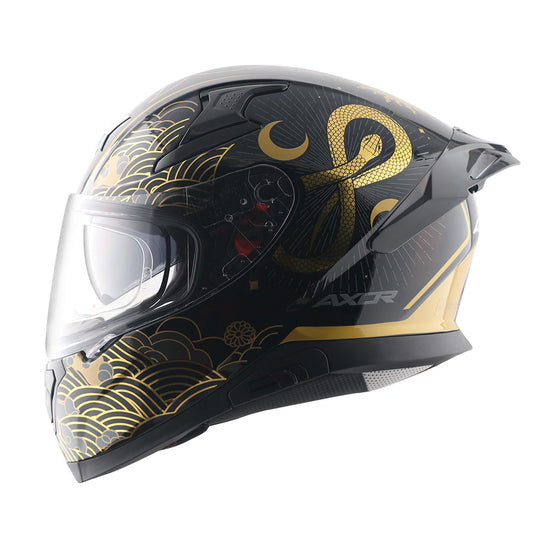 Axor Apex infinity Gloss Black Gold Helmet