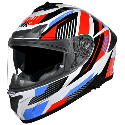 Smk Typhoon Sparko Gloss Orange White Blue Helmet- 06-GL 651
