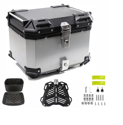 MH Moto Aluminium 55L Top box With Backrest