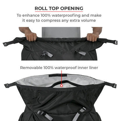 VIATERRA  HAMMERHEAD - 75 LTR UNIVERSAL MOTORCYCLE  TAIL BAG