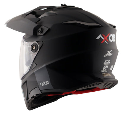 Axor X-Cross Dual Visor SC Plain Dull Matt Black Helmet