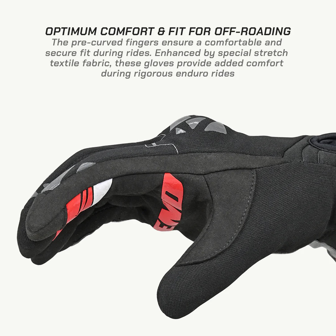 Viaterra Roost V2 Motorcycle Offroad Gloves-Black