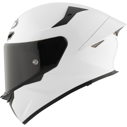 KYT TT Revo Gloss Plain White -06  Helmet