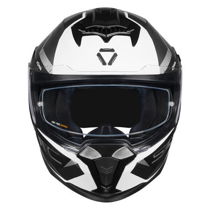 KORDA SONIC GP ROADLION MATT BLACK GREY W/P HELMET (Dual visor)