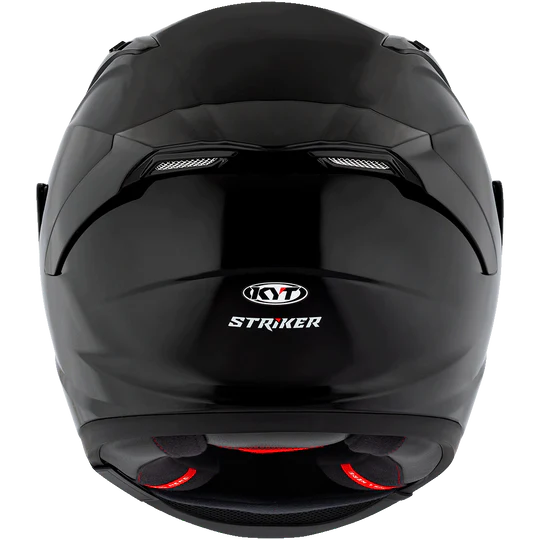 KYT Striker 2V Plain Gloss Black Helmet - AH Helmets