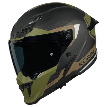 KORDA ICON LEMUR A MATT Millitary Green  HELMET (Dual visor)