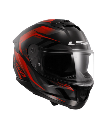 LS2 FF320 STREAM II FURY GLOSS Black Red -06 - AH Helmets