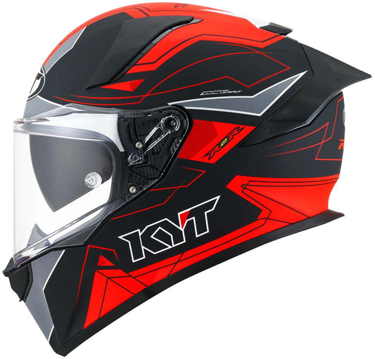 KYT R2R Pro LED Matt Black Red  Helmet