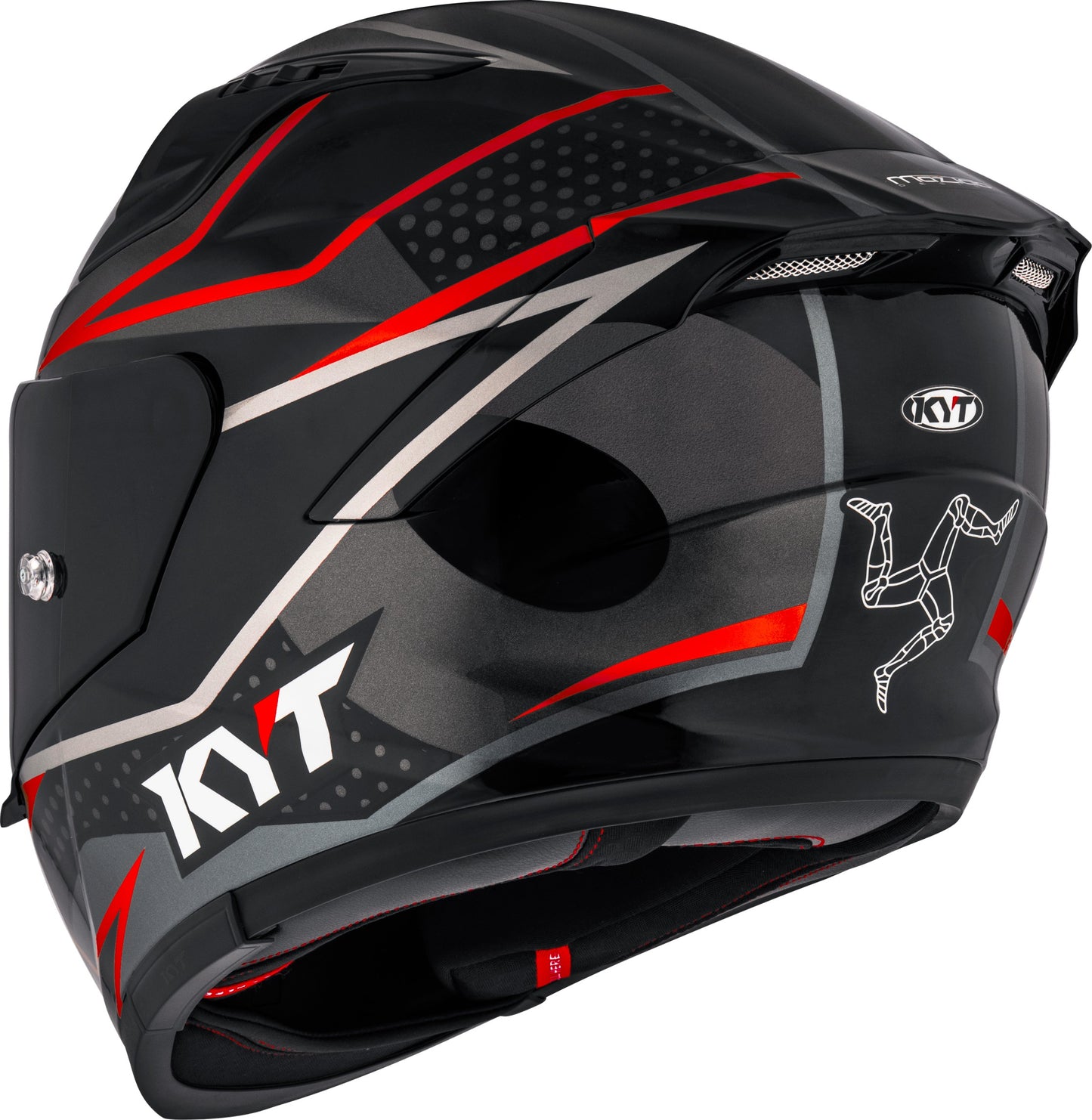 Kyt Striker SV Davo Replica Gloss Black Red Helmet