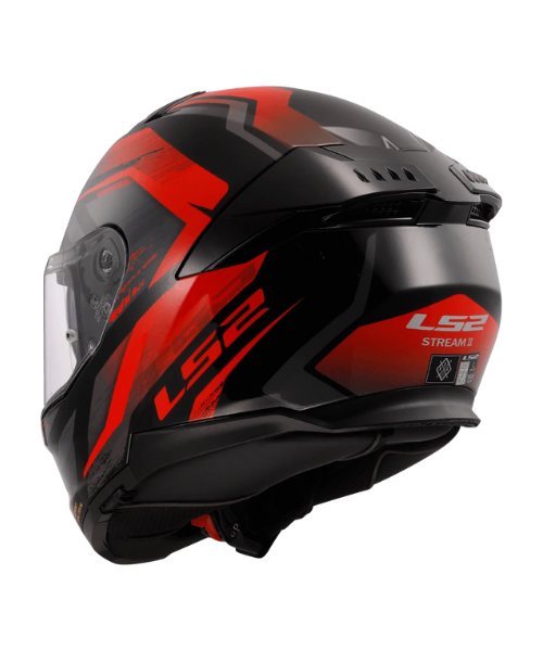 LS2 FF320 STREAM II FURY GLOSS Black Red -06 - AH Helmets