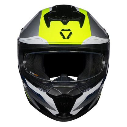 KORDA SONIC GP MOZE GLOSS GREY FLO YELLOW  W/P HELMET (Dual visor)