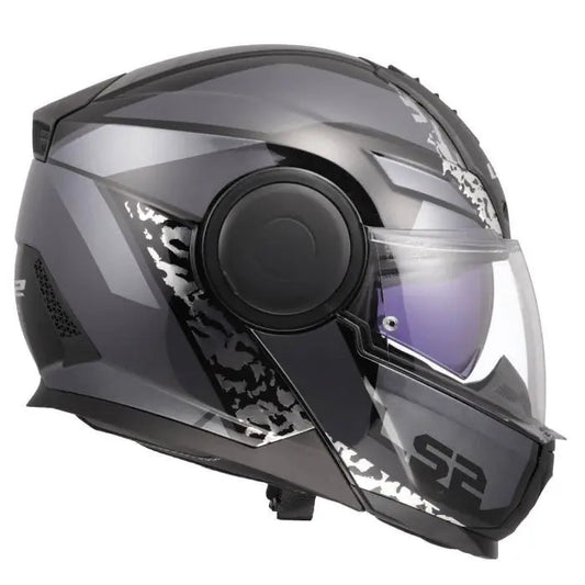 LS2 FF902 Scope ll Oxyd Black Titanium Helmets- 22-06