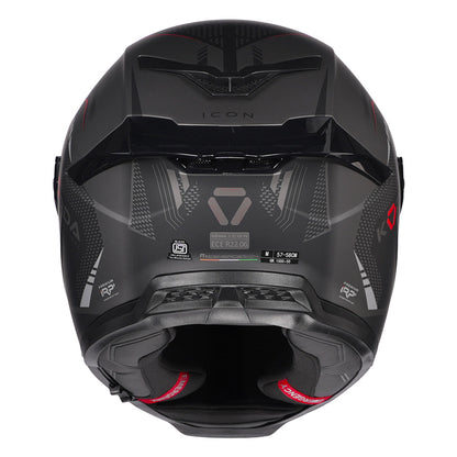 KORDA ICON STRIKE MATT RED HELMET(DUAL VISOR)With Free Smoke Visor