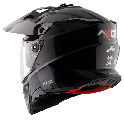 Axor X-Cross Dual Visor SC Plain Gloss Black Helmet