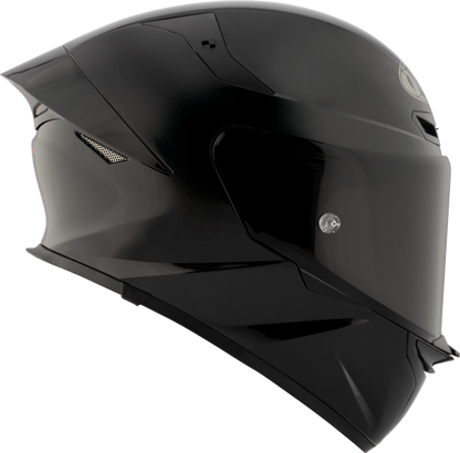 KYT TT Revo Gloss Plain Black -06  Helmet