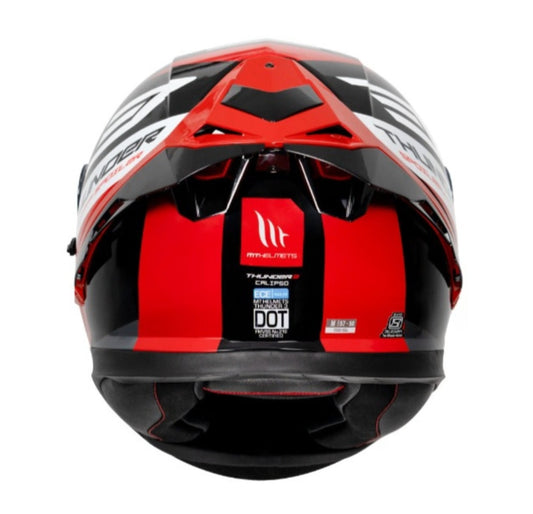 MT Thunder 3 SV Pro Calipso Gloss Red Helmet
