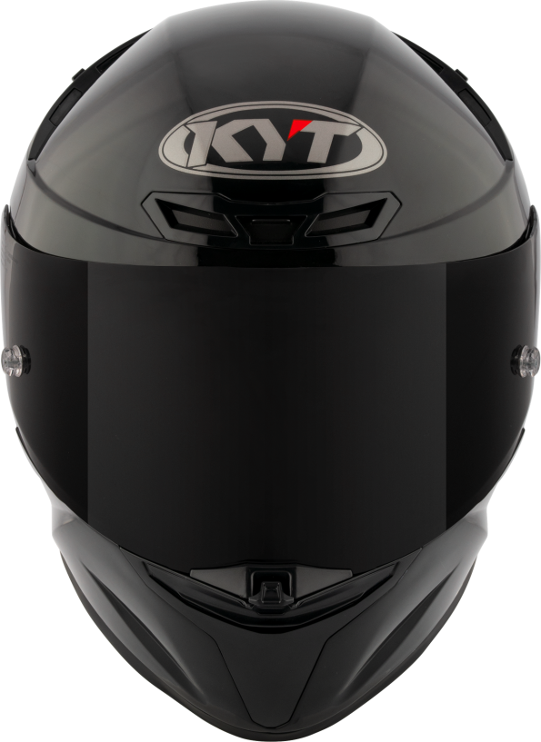 KYT TT Revo Gloss Plain Black -06  Helmet