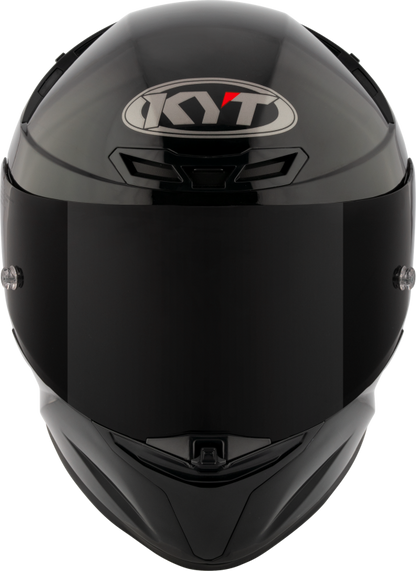 KYT TT Revo Gloss Plain Black -06  Helmet