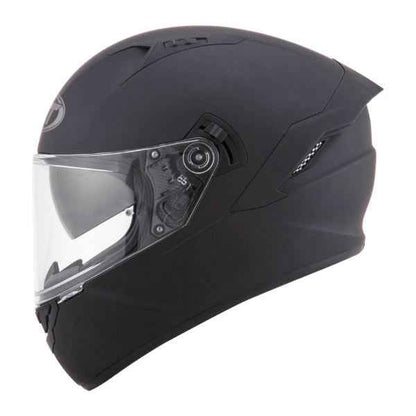KYT NFR Plain Matt Black Helmet - Dual Visor