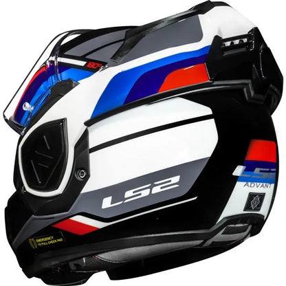 LS2 FF906 ADVANT SPORTS GLOSS BLACK BLUE RED HELMET- 06