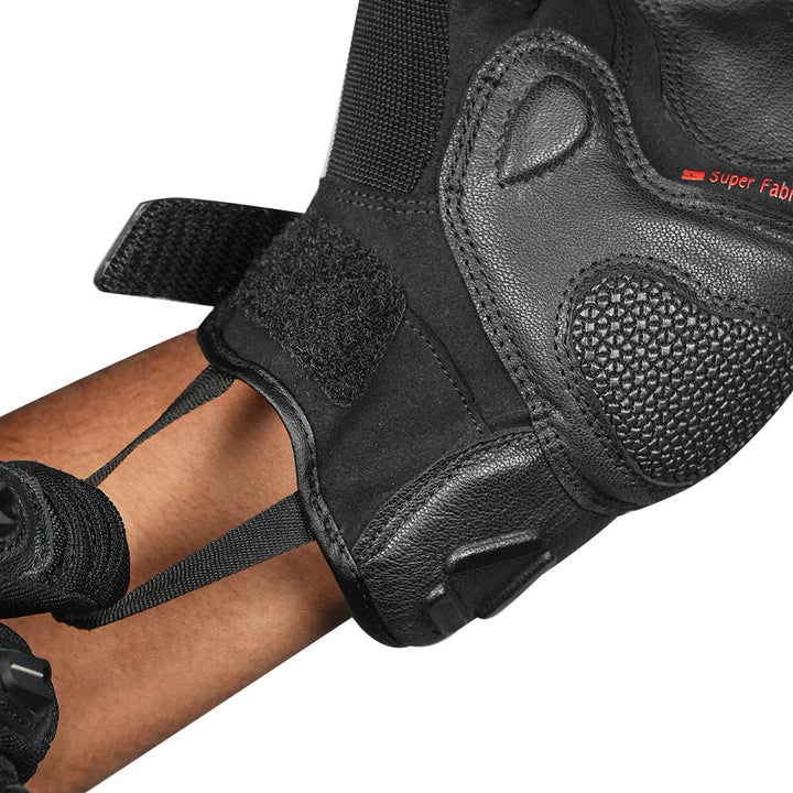 KORDA HYBRID RIDING GLOVES BLACK