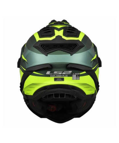 LS2 MX701 EXPLORER Spire Gloss Hi Viz Green Helmets - AH Helmets