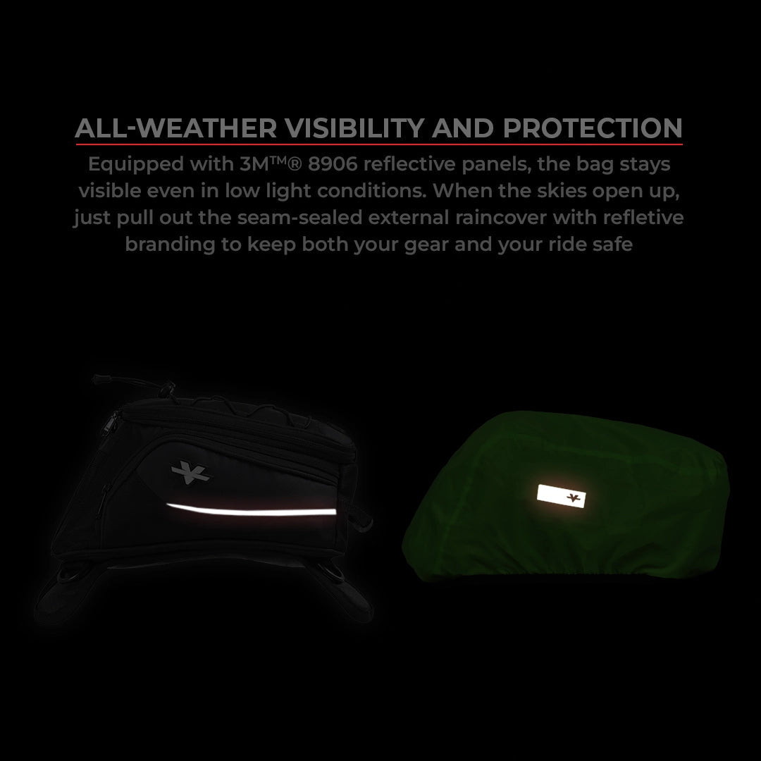VIATERRA ACE UNIVERSAL MOTORCYCLE TANK BAG (STRAP BASED)