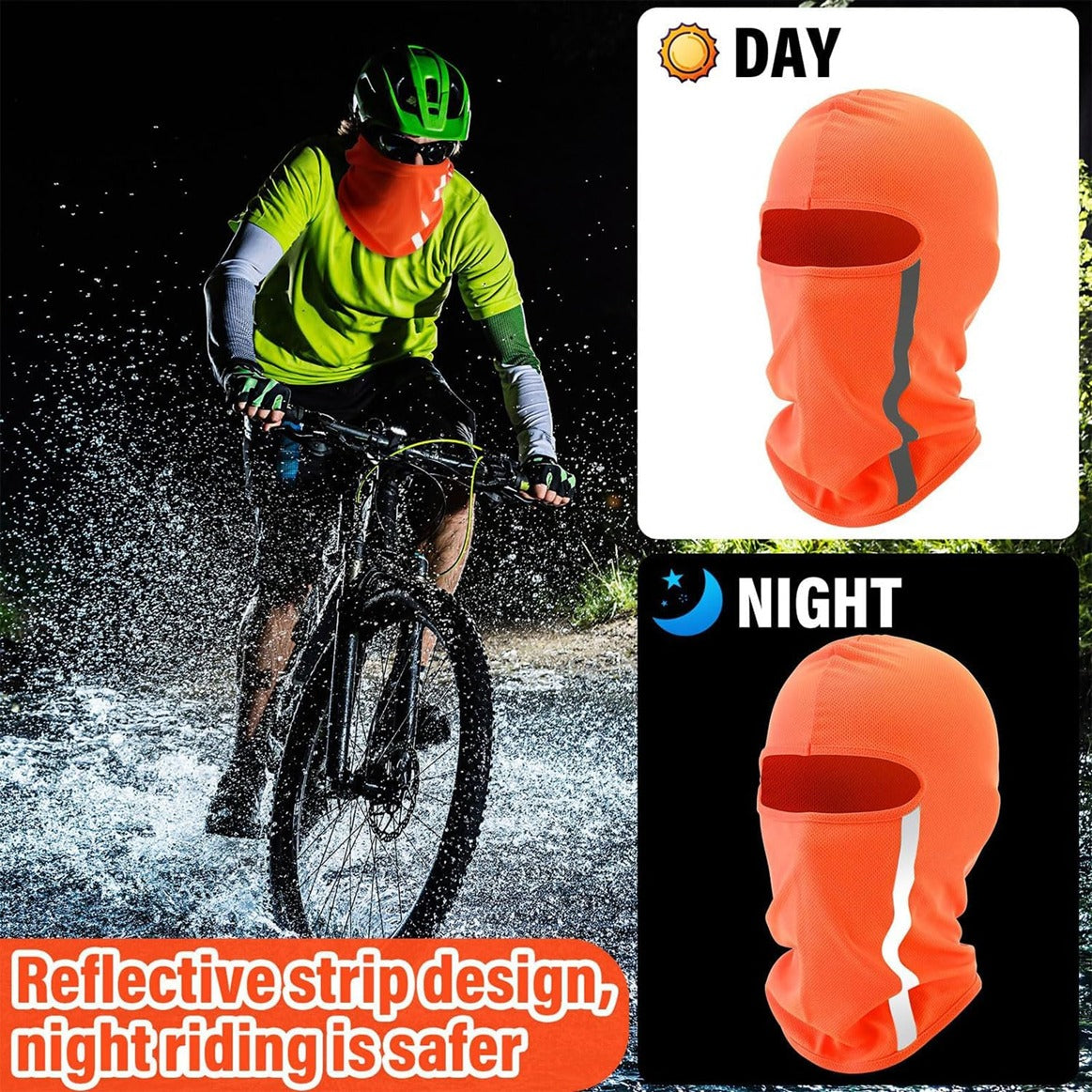 Mh Moto Easy Dry  Flouro Reflective Balaclava