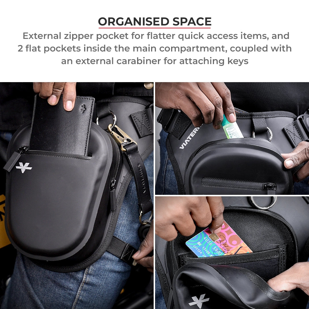 VIATERRA 100% Waterproof Thigh Bag - AH Helmets