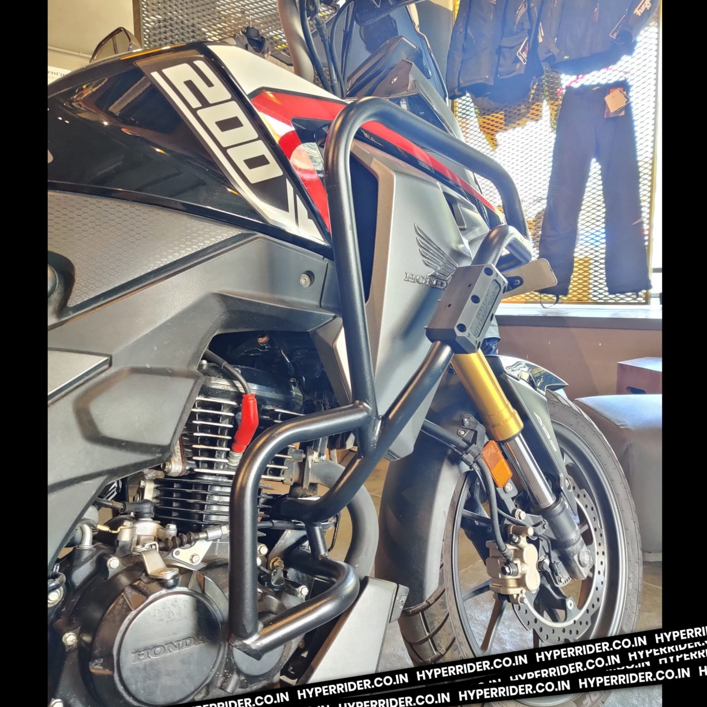 Hyperrider Honda CB 200X / NX 200 Crash Guard with Slider
