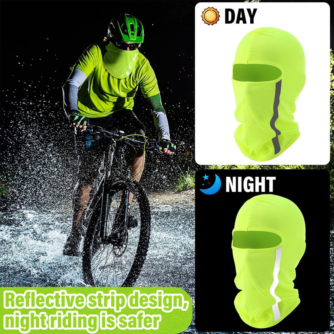 Mh Moto Easy Dry  Flouro Reflective Balaclava