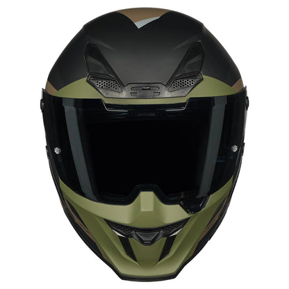 KORDA ICON LEMUR A MATT Millitary Green  HELMET (Dual visor)